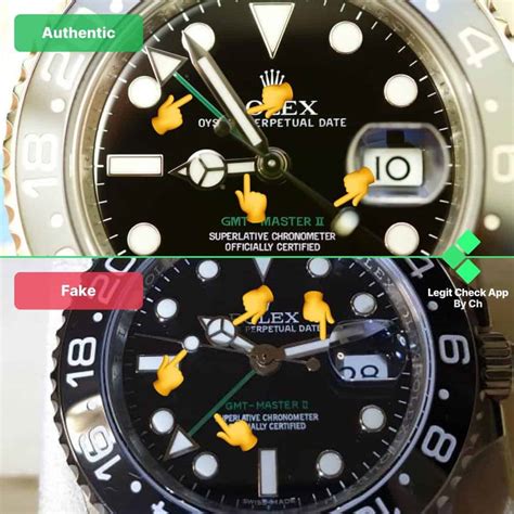 rolex gmt master ii fake vs real|are rolex watches authentic.